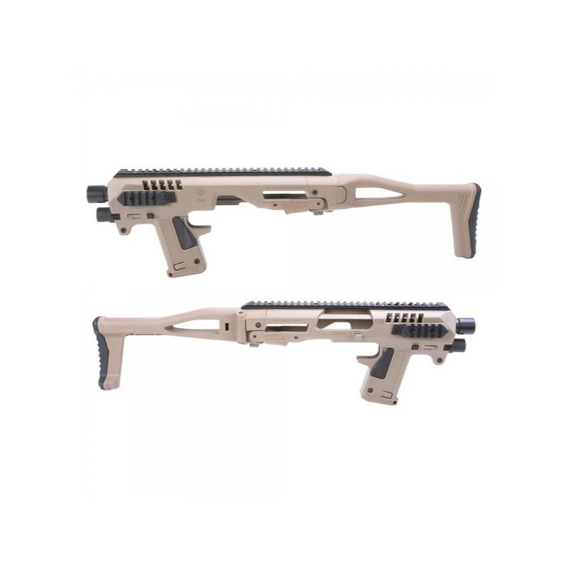 ABZAV|MICRO RONI KIT CARBINE CONVERSION KIT FOR GLOCK 17-19-22 SERIES TAN CAA