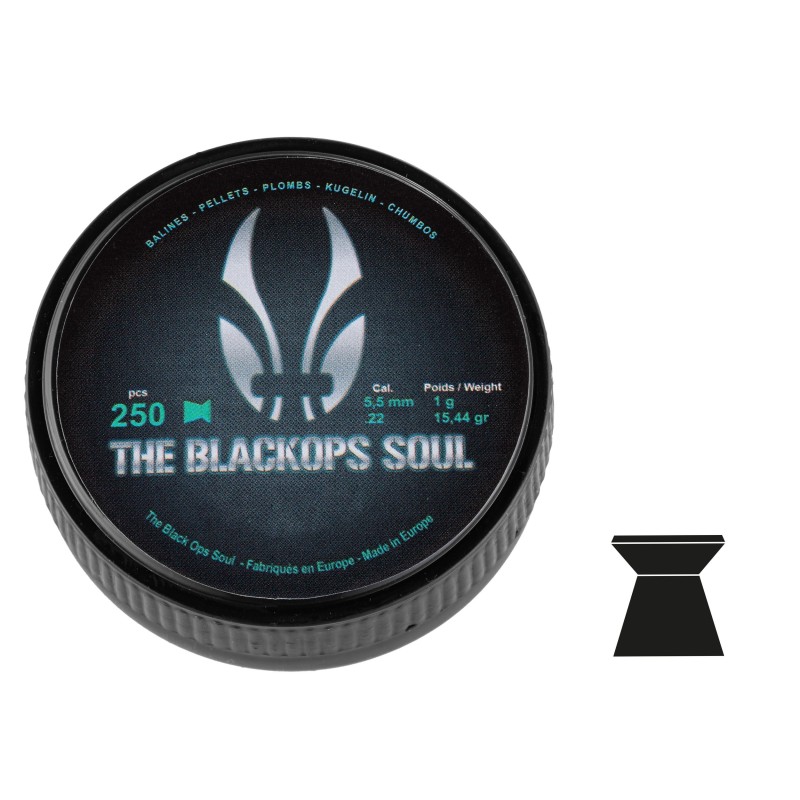 ABZAV|Cal 5.5mm Flat Pellet The Blackops Soul