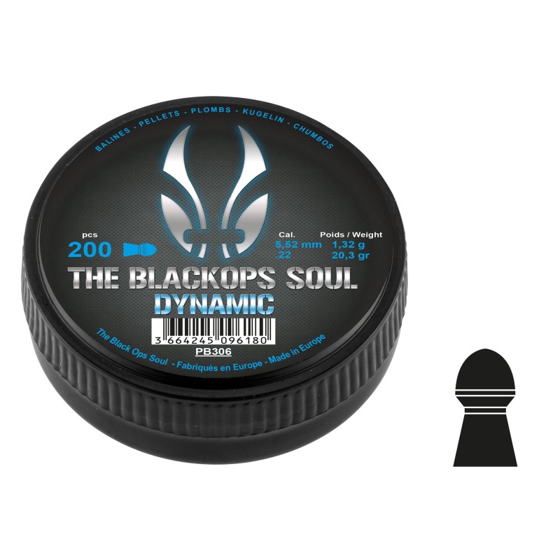 ABZAV|Cal. 5.52mm Dynamic Round Head Pellets The Blackops Soul