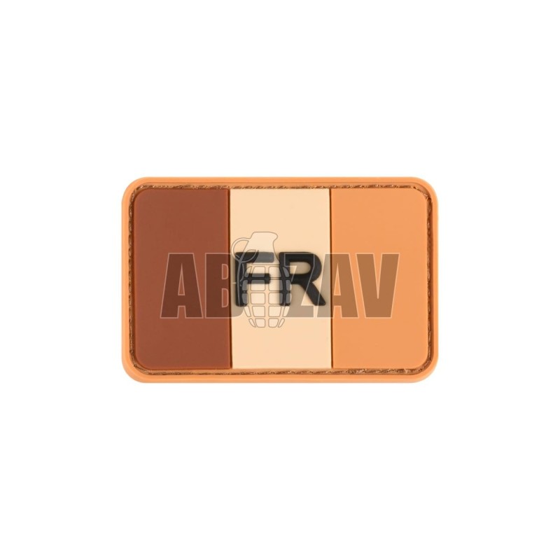 ABZAV|France Flag Rubber Patch Tan JTG