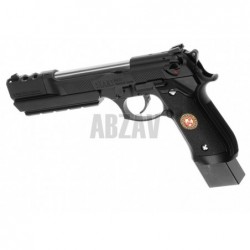 ABZAV|M92 Biohazard Extended Full Metal GBB  Black WE