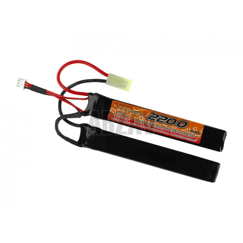 ABZAV|Lipo 7.4V 2200mAh 15C Twin Type VB Power