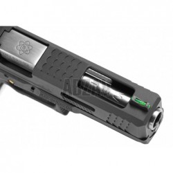 ABZAV|G-Force 18C BK Silver Barrel Metal Version GBB Black WE