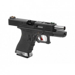 ABZAV|WE19 Custom BK Silver Barrel Metal Version GBB
