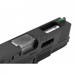 ABZAV|WE19 Custom BK Silver Barrel Metal Version GBB