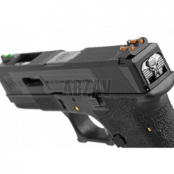 ABZAV|WE19 Custom BK Silver Barrel Metal Version GBB