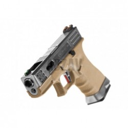 ABZAV|WE19 Custom SV Silver Barrel Metal Version GBB Desert