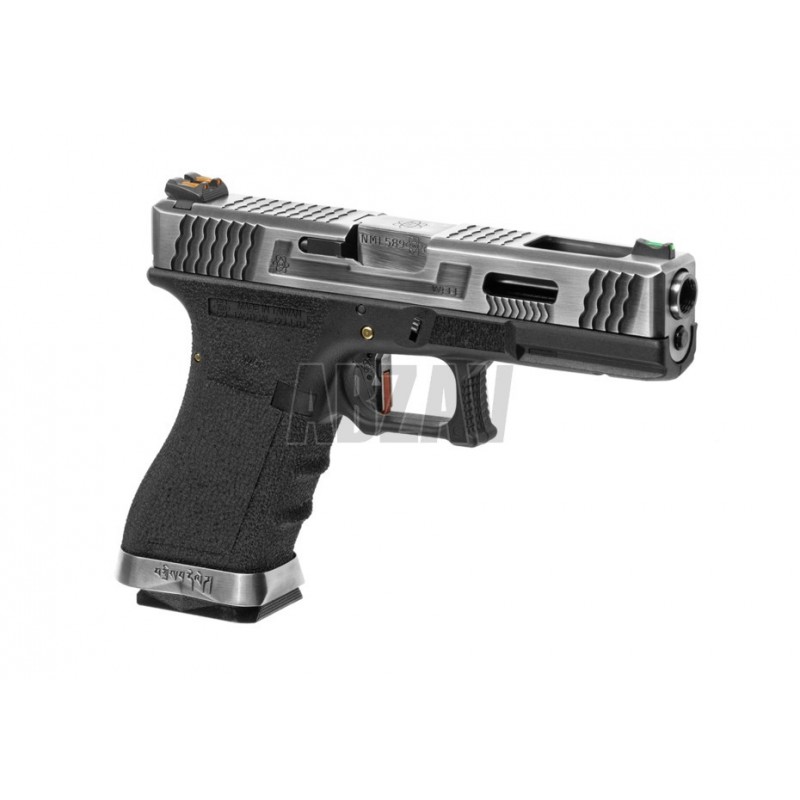 ABZAV|WE17 Custom SV Silver Barrel Metal Version GBB