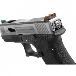 ABZAV|WE19 Custom SV Silver Barrel Metal Version GBB