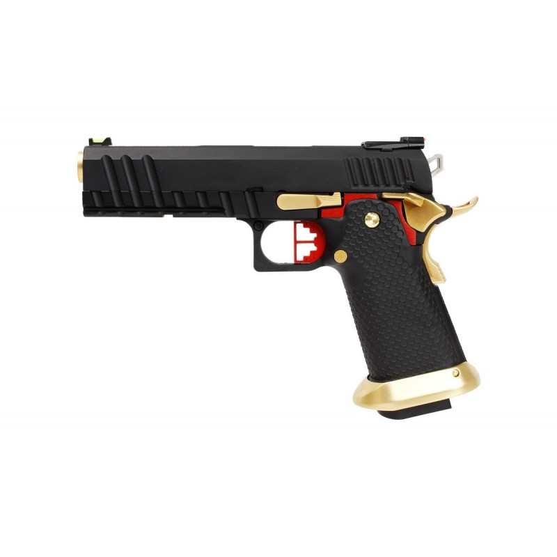 ABZAV|GBB HX2002 Black/Gold/Red full slide
