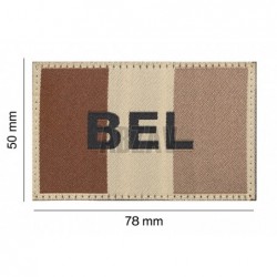 ABZAV|Belgium Flag Patch Desert Clawgear