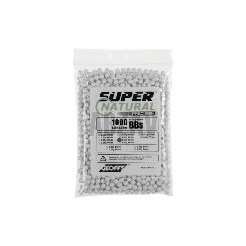 ABZAV|0.36g Bio BB Super Natural Precision 1000rds Geoffs