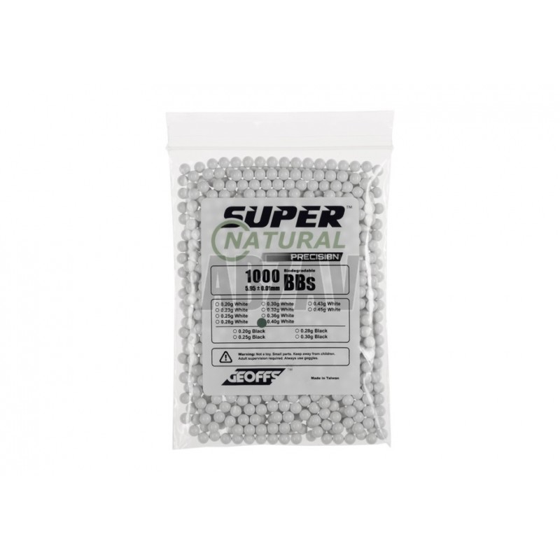 ABZAV|0.40g Bio BB Super Natural Precision 1000rds Geoffs