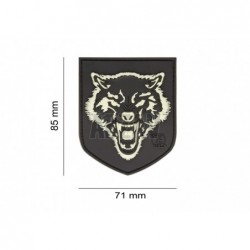 ABZAV|Wolf Shield Rubber Patch Glow i.t. Dark JTG