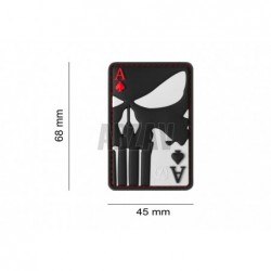 ABZAV|Punisher Ace of Spades Rubber Patch Color JTG