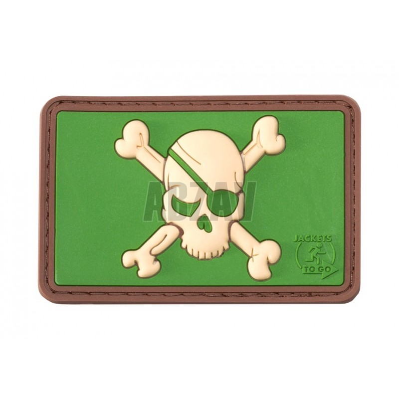 ABZAV|Pirate Skull Rubber Patch Multicam JTG