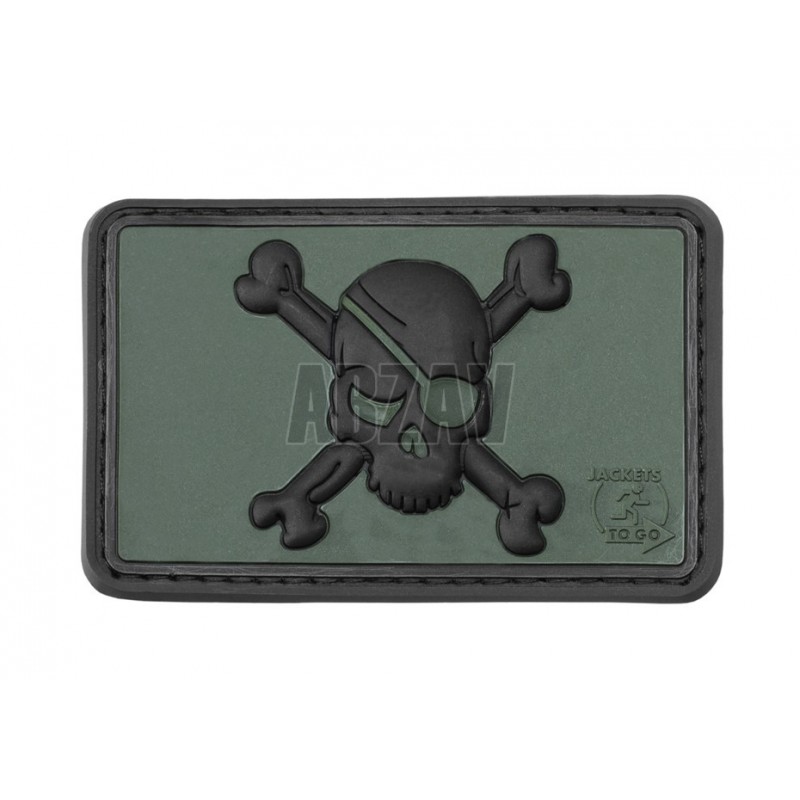ABZAV|Pirate Skull Rubber Patch Forest JTG