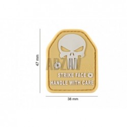 ABZAV|SAPI Skull Rubber Patch Desert JTG