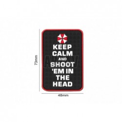ABZAV|Keep Calm and Shoot Rubber Patch Color JTG