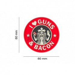 ABZAV|Guns and Bacon Rubber Patch Color JTG