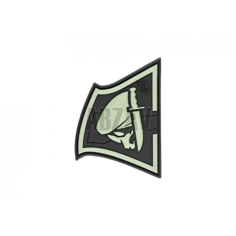 ABZAV|Rebel Skull Rubber Patch Glow in the Dark JTG