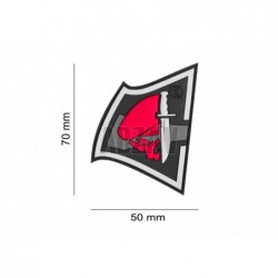 ABZAV|Rebel Skull Rubber Patch Color JTG