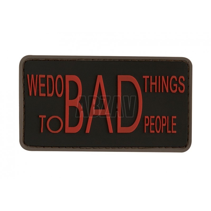 ABZAV|We do bad Things Rubber Patch Blackmedic JTG