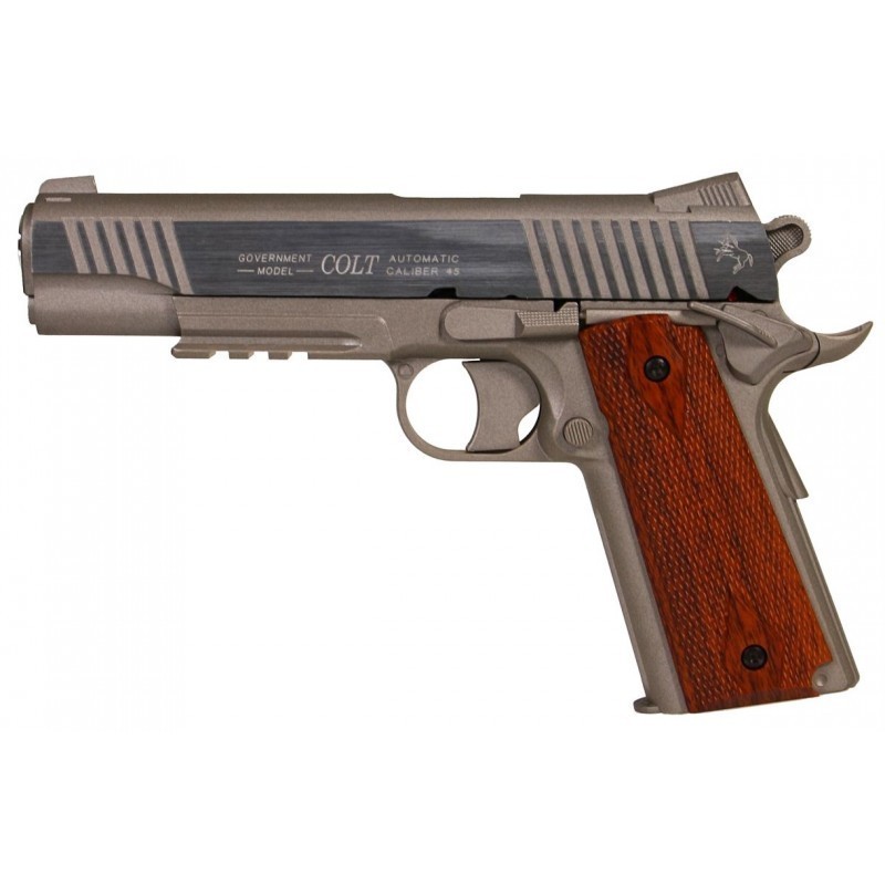 ABZAV|Colt 1911 Rail Gun Stainless CO²