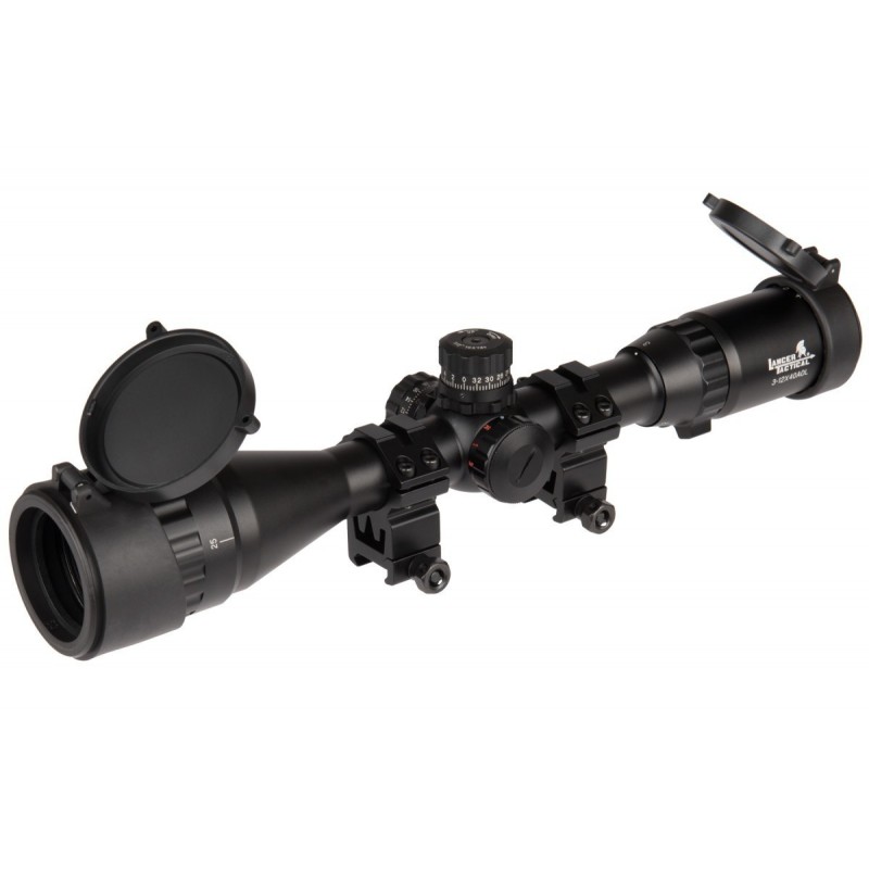 ABZAV|3-12x40 Mildot red/blue/green scope Lancer Tactical
