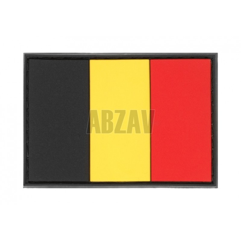 ABZAV|Belgium Flag Rubber Patch  Color JTG