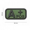 ABZAV|Bloodtype Rubber Patch A Pos Forest JTG
