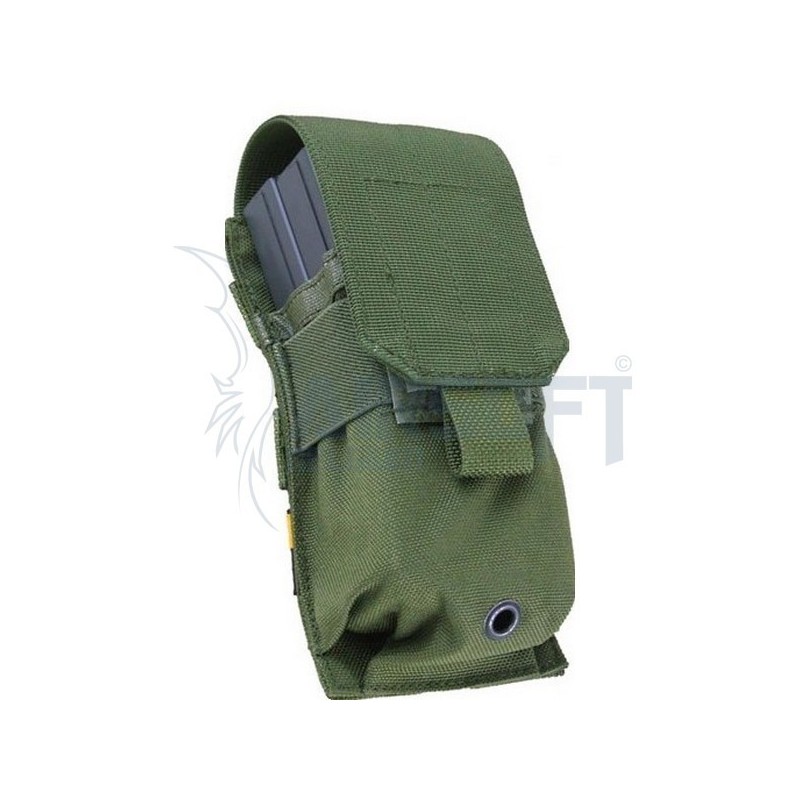 ABZAV|Single M16 Mag Pouch (OD / CORDURA)(AIR TOY BB) PANTAC