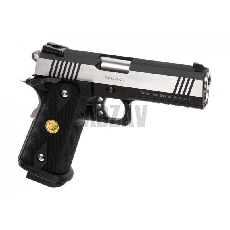 ABZAV|Hi-Capa 4.3 OPS Full Metal GBB Silver WE