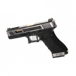 ABZAV|G-Force 17 SV Gold Barrel Metal Version GBB Black WE
