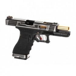 ABZAV|G-Force 17 SV Gold Barrel Metal Version GBB Black WE