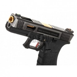 ABZAV|G-Force 17 SV Gold Barrel Metal Version GBB Black WE