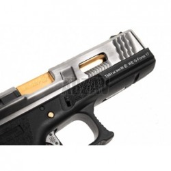 ABZAV|G-Force 17 SV Gold Barrel Metal Version GBB Black WE