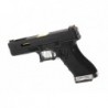 ABZAV|WE17 Custom BK Gold Barrel Metal Version GBB Black WE