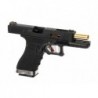 ABZAV|WE17 Custom BK Gold Barrel Metal Version GBB Black WE