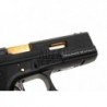 ABZAV|WE17 Custom BK Gold Barrel Metal Version GBB Black WE