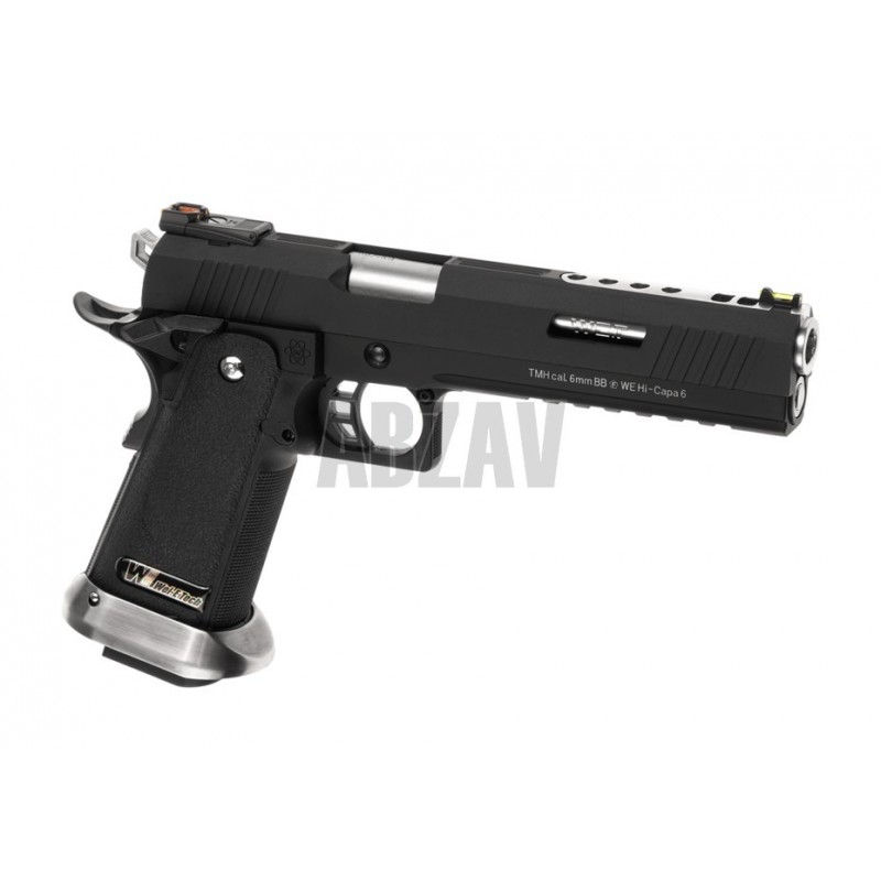 ABZAV|Hi-Capa 6 Force A Silver Barrel Full Metal GBB Dual Tone WE