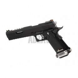 ABZAV|Hi-Capa 6 Force A Silver Barrel Full Metal GBB Dual Tone WE