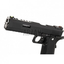 ABZAV|Hi-Capa 6 Force A Silver Barrel Full Metal GBB Dual Tone WE
