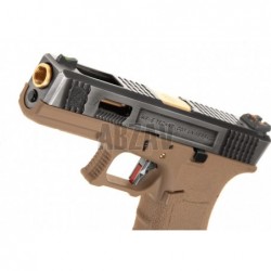 ABZAV|WE17 Custom SV Gold Barrel Metal Version GBB Desert WE