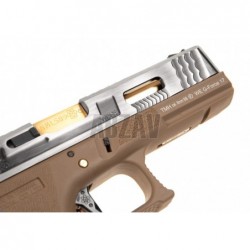 ABZAV|WE17 Custom SV Gold Barrel Metal Version GBB Desert WE