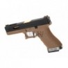 ABZAV|G-Force 17 BK Gold Barrel Metal Version GBB Desert WE