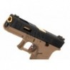 ABZAV|G-Force 17 BK Gold Barrel Metal Version GBB Desert WE