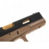 ABZAV|G-Force 17 BK Gold Barrel Metal Version GBB Desert WE