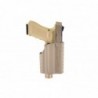 ABZAV|Holster Ridg G17 And Lamp Tan Nuprol