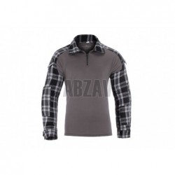 ABZAV|Flannel Combat Shirt Black L Invader Gear